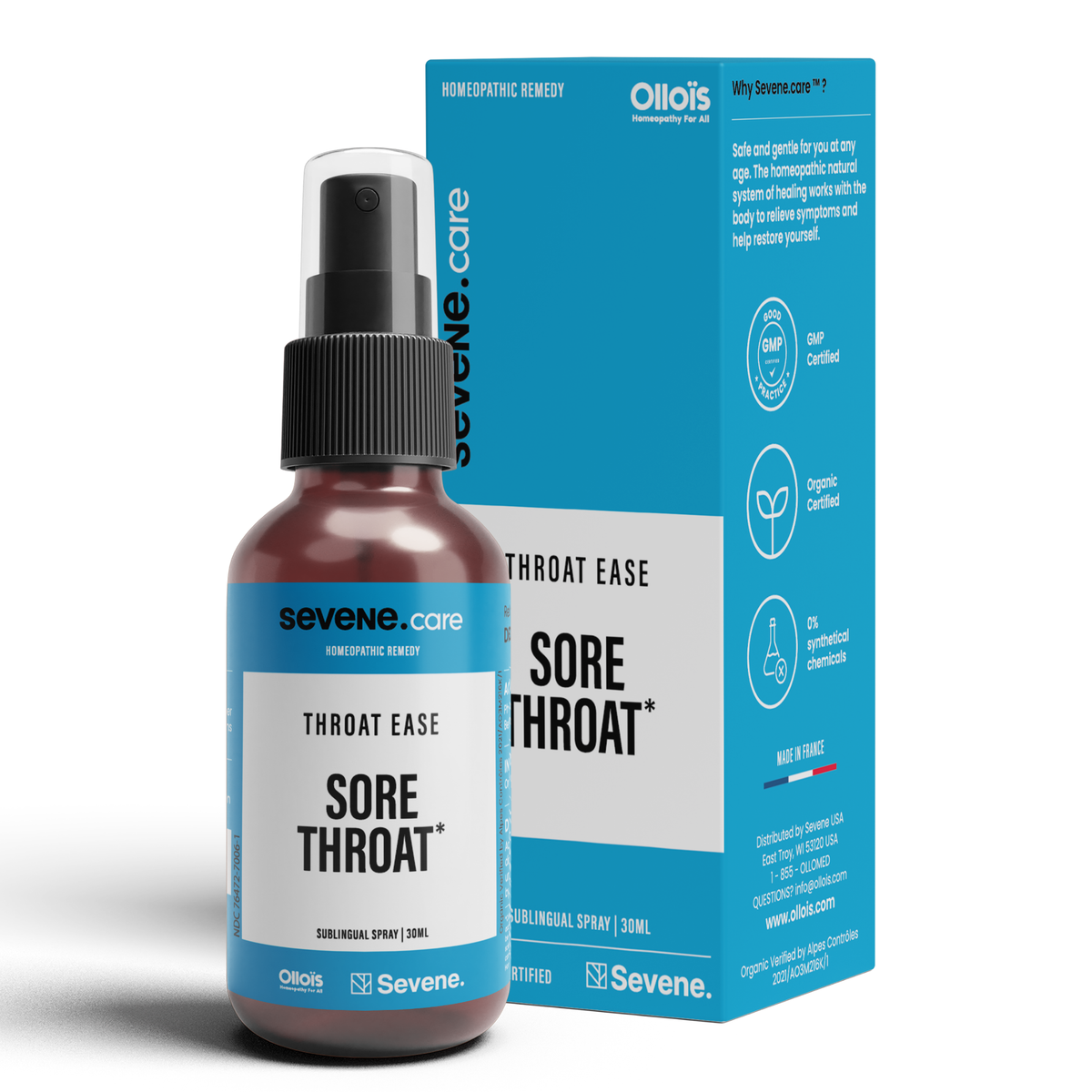 Throat Ease – Homeopathic Spray for Sore Throat Relief