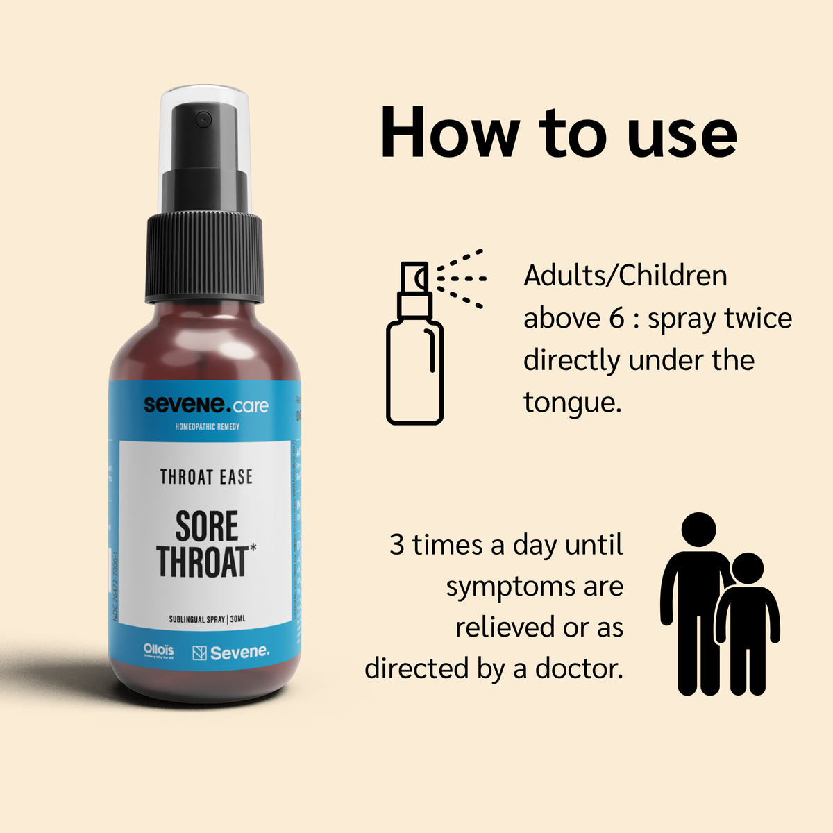 Throat Ease – Homeopathic Spray for Sore Throat Relief