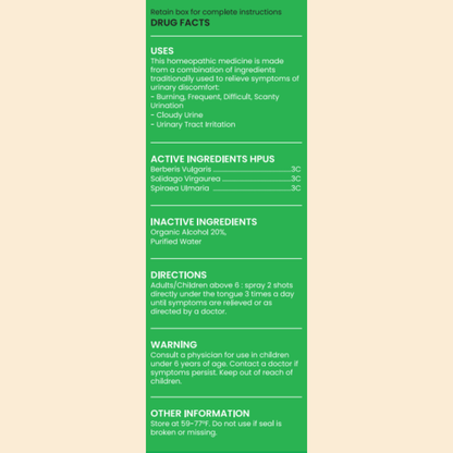 Urinary Comfort – Homeopathic Spray for Urinary Discomfort